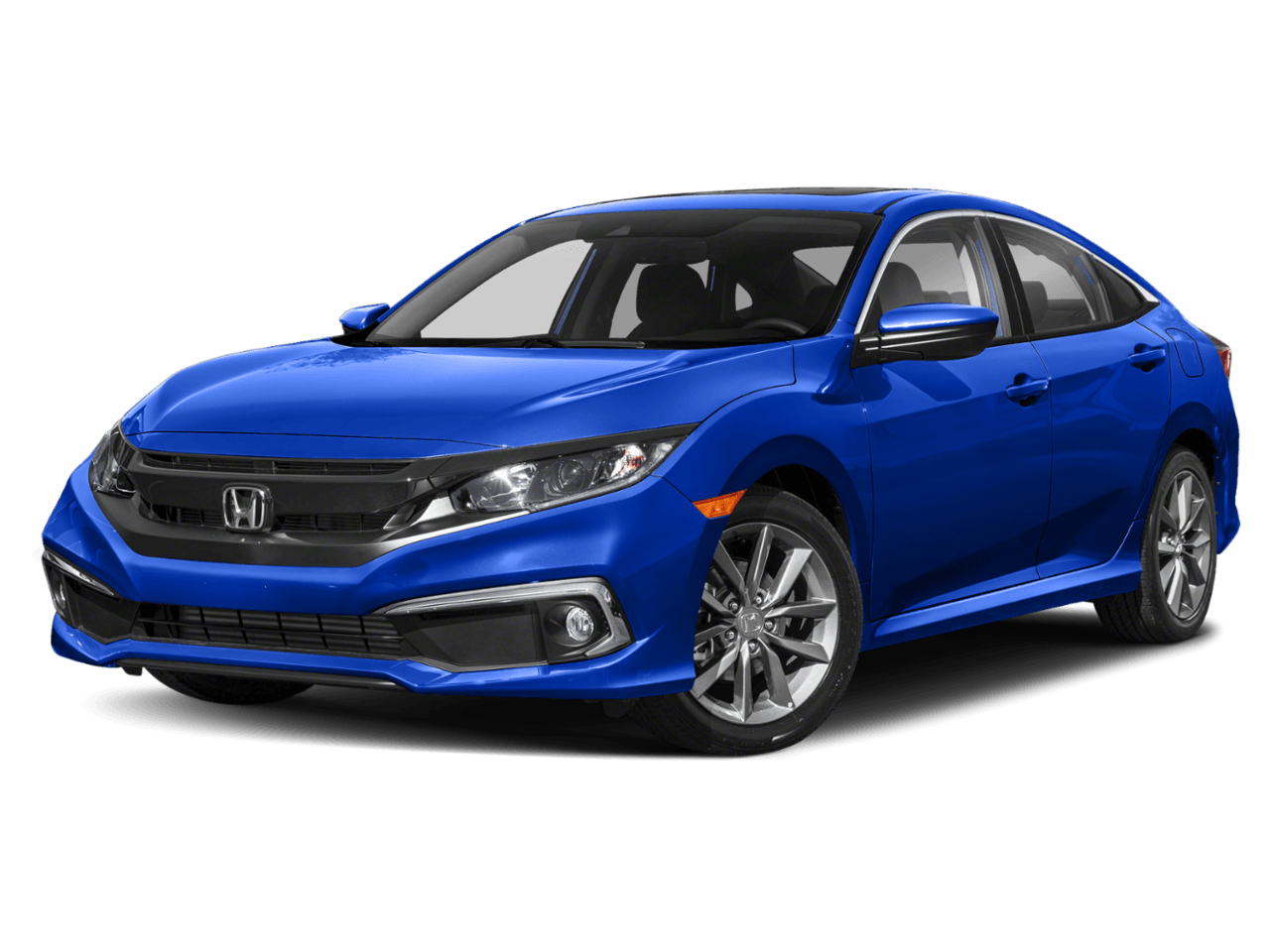 2021 Honda Civic Sedan EX-L - Front 3/4, facing to the left