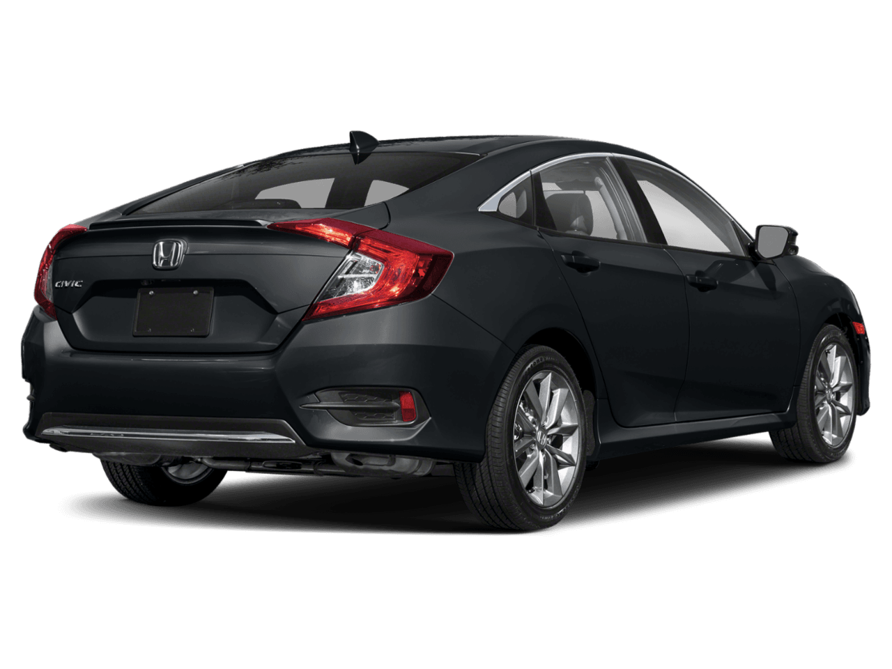 2021 Honda Civic Sedan EX-L - Rear 3/4, facing to the right