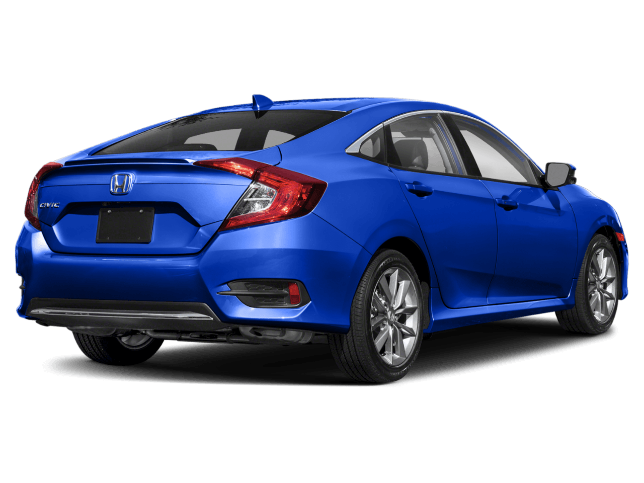 2021 Honda Civic Sedan EX-L - Rear 3/4, facing to the right