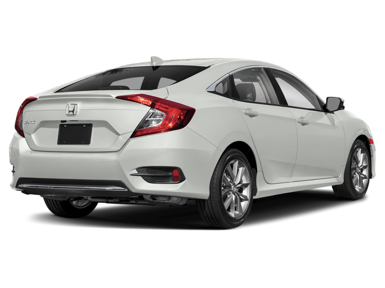 2021 Honda Civic Sedan EX-L - Rear 3/4, facing to the right