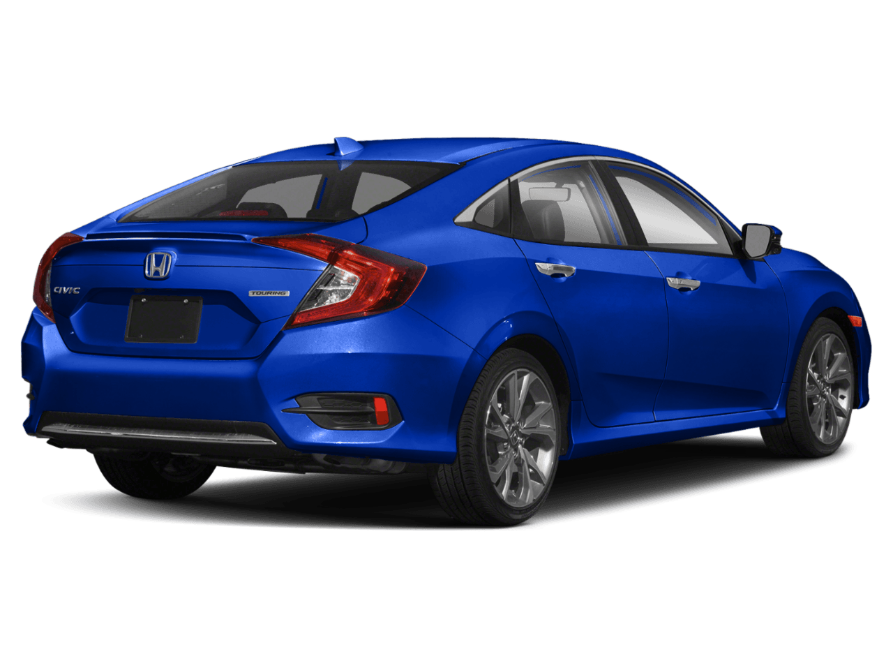 2021 Honda Civic Sedan Touring - Rear 3/4, facing to the right