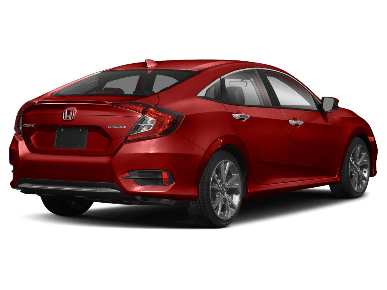 2021 Honda Civic Sedan Touring - Rear 3/4, facing to the right