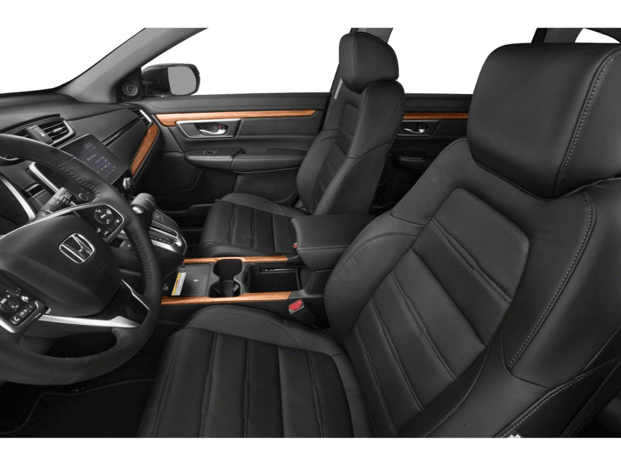 2021 Honda CR-V Touring - Interior Driver's Side with Door Open, Front Seat Feature