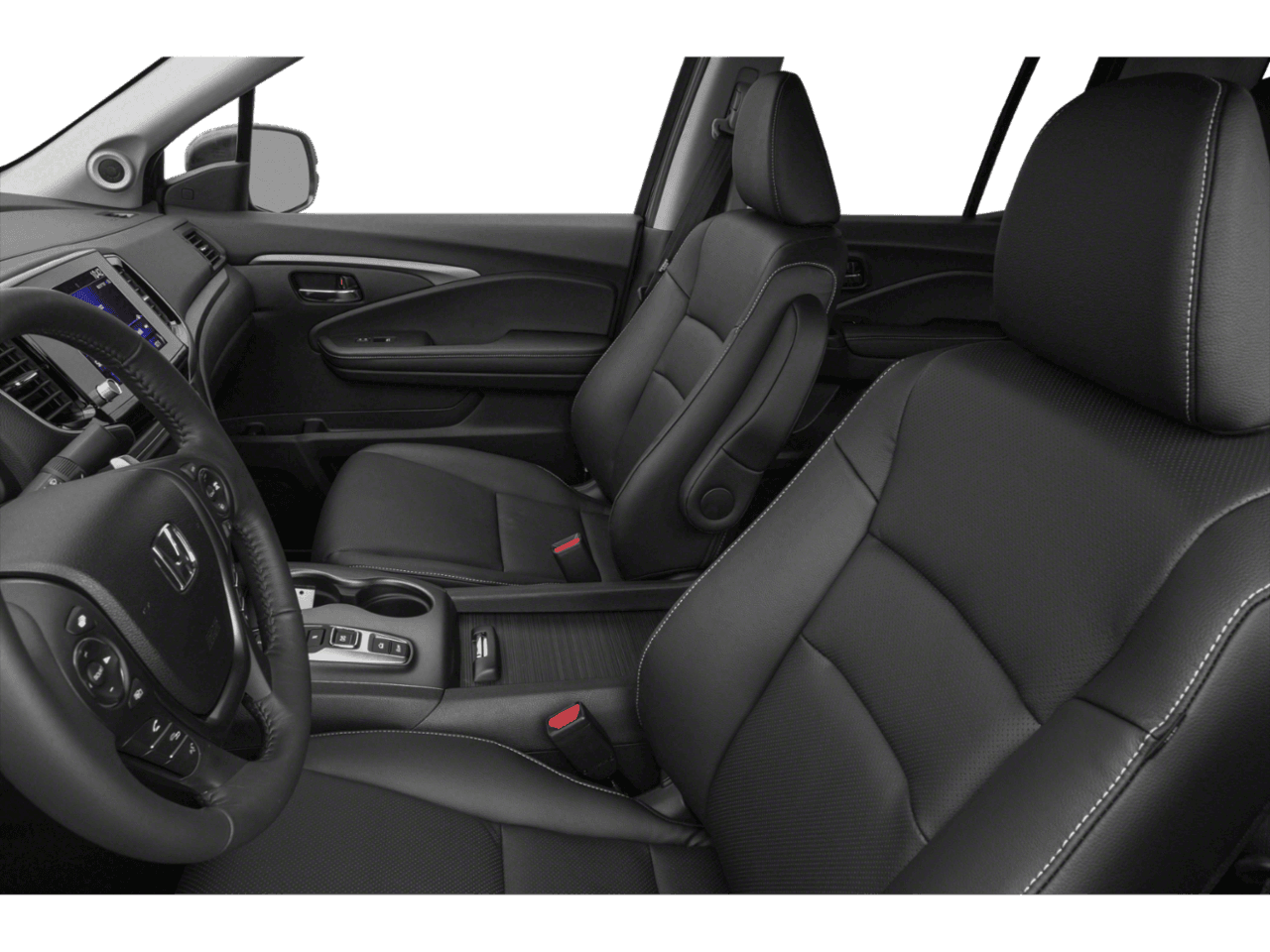 2021 Honda Ridgeline RTL - Interior Driver's Side with Door Open, Front Seat Feature
