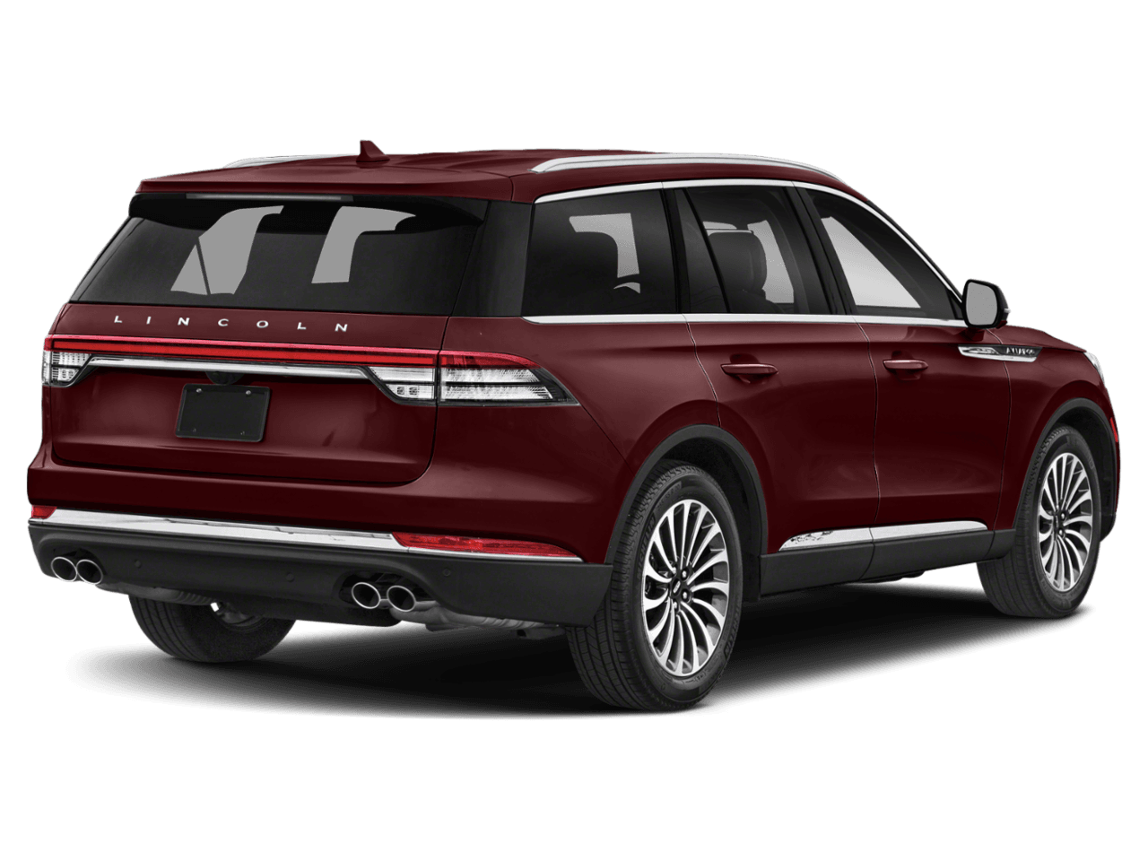 2022 Lincoln Aviator Reserve - Rear 3/4, facing to the right