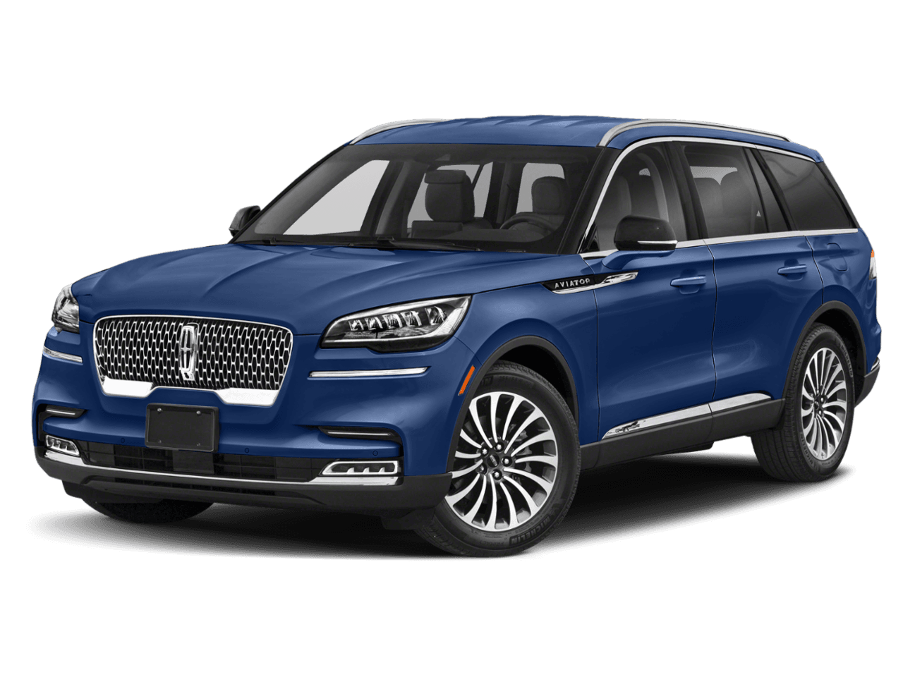 2022 Lincoln Aviator Reserve - Front 3/4, facing to the left