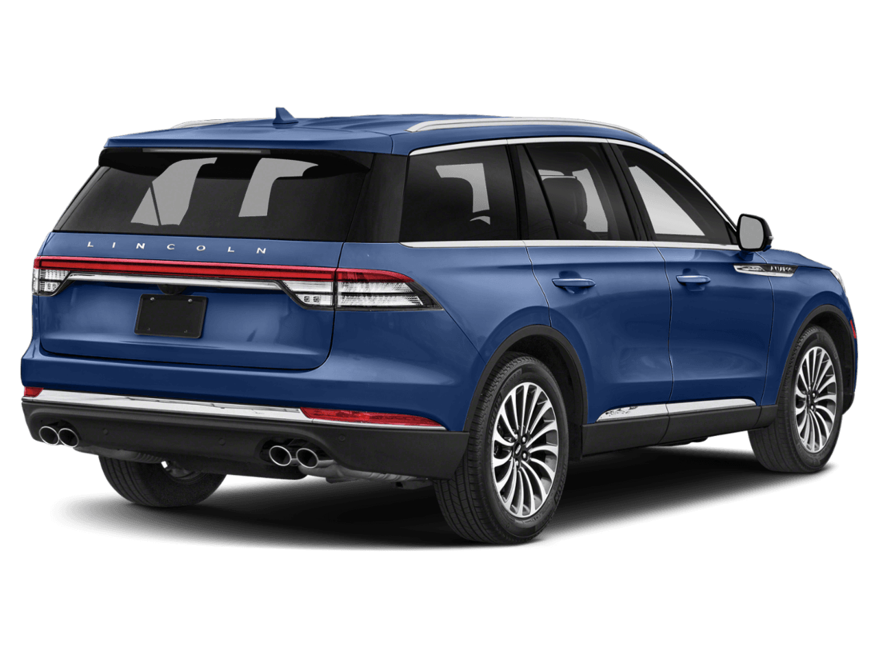 2022 Lincoln Aviator Reserve - Rear 3/4, facing to the right