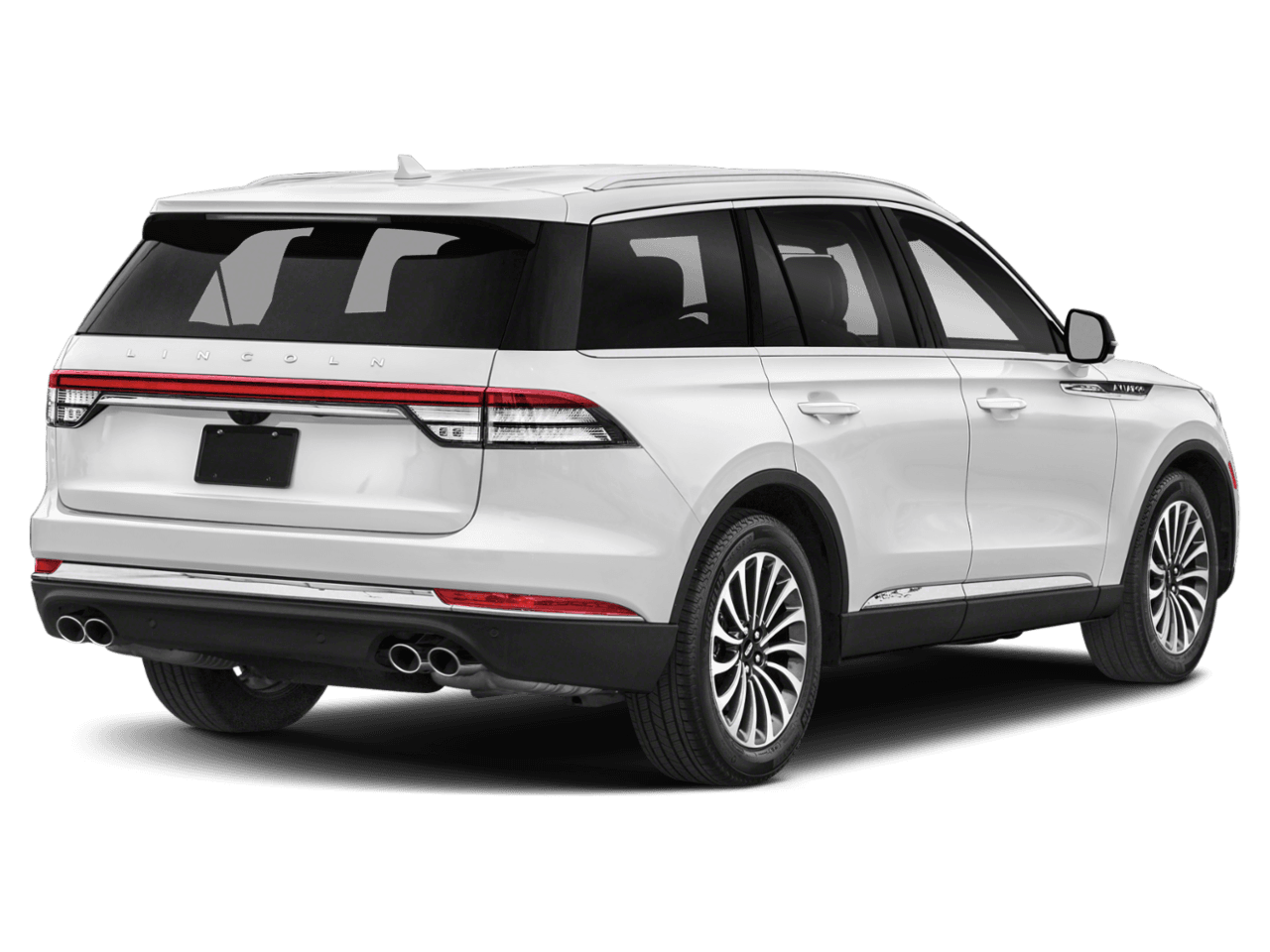 2022 Lincoln Aviator Reserve - Rear 3/4, facing to the right