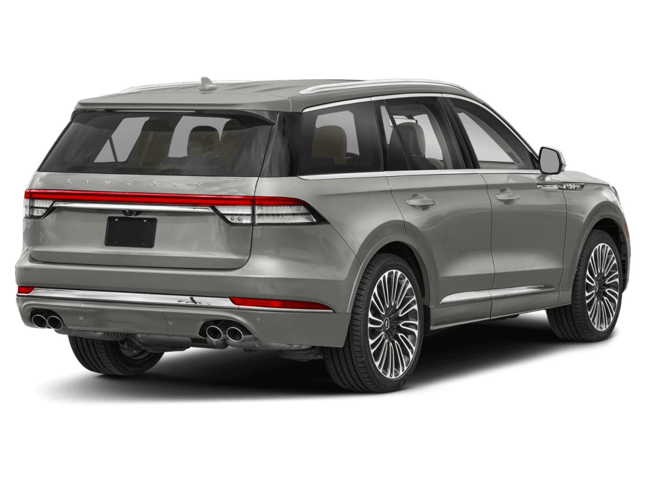 2022 Lincoln Aviator Black Label - Rear 3/4, facing to the right