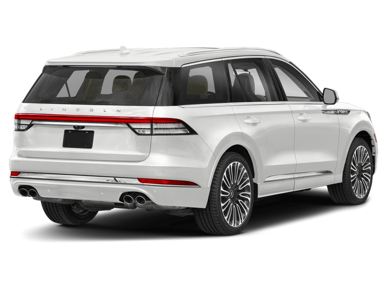 2022 Lincoln Aviator Black Label - Rear 3/4, facing to the right