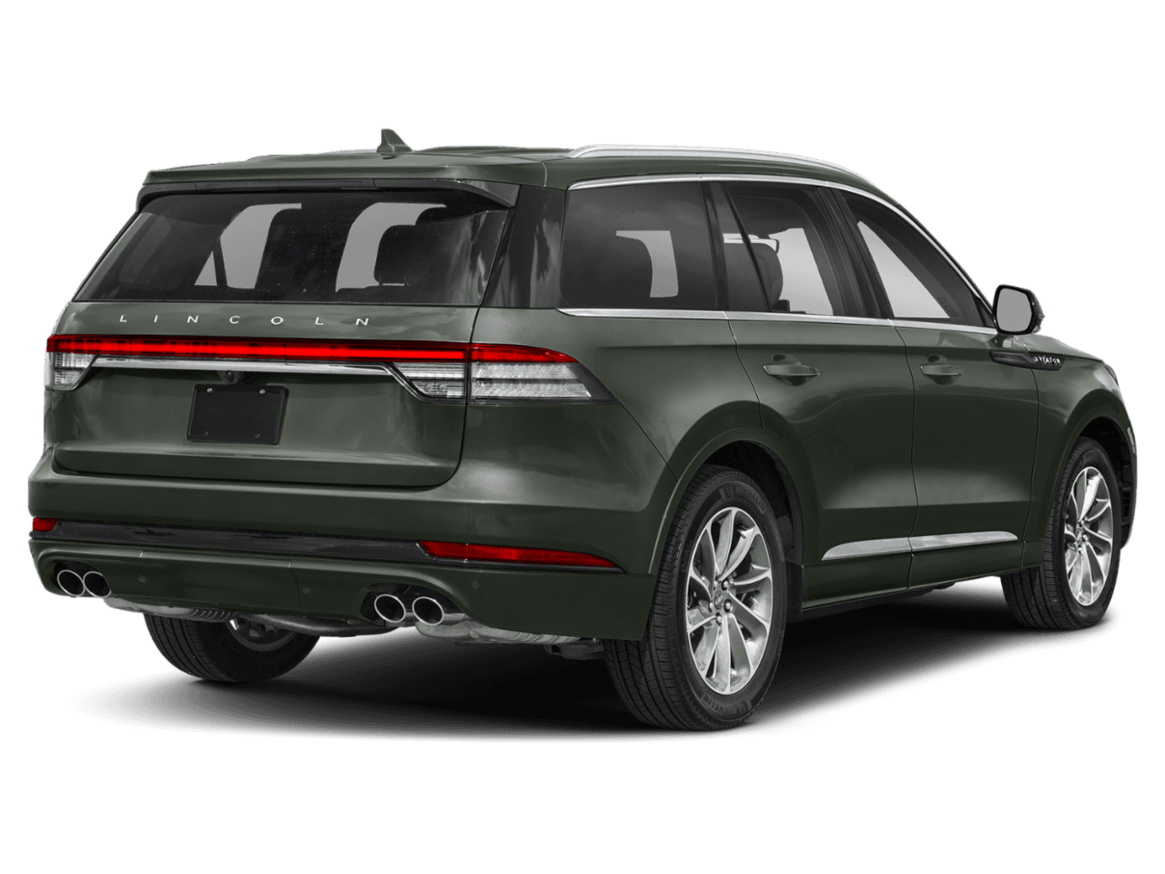 2022 Lincoln Aviator Grand Touring - Rear 3/4, facing to the right
