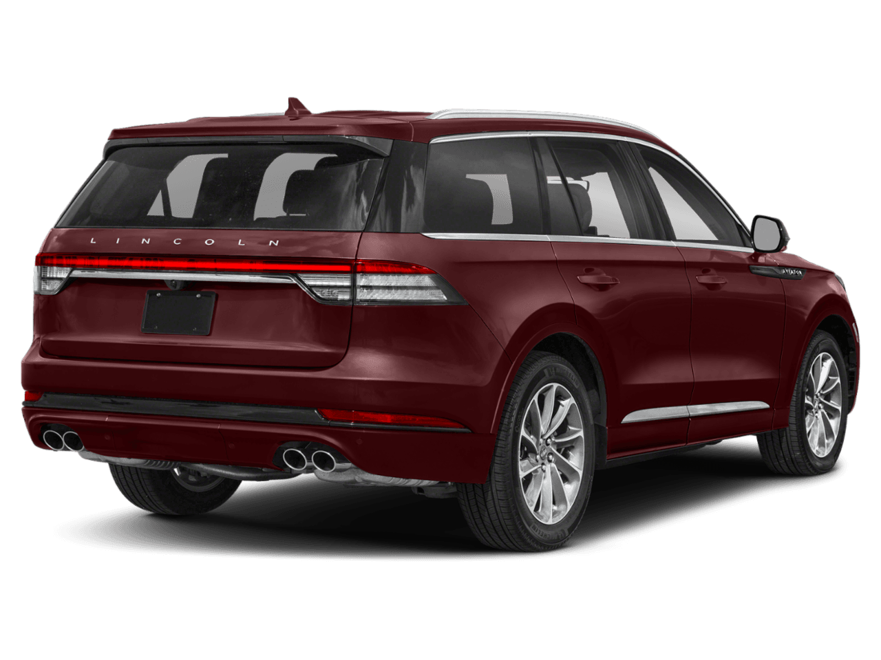 2022 Lincoln Aviator Grand Touring - Rear 3/4, facing to the right