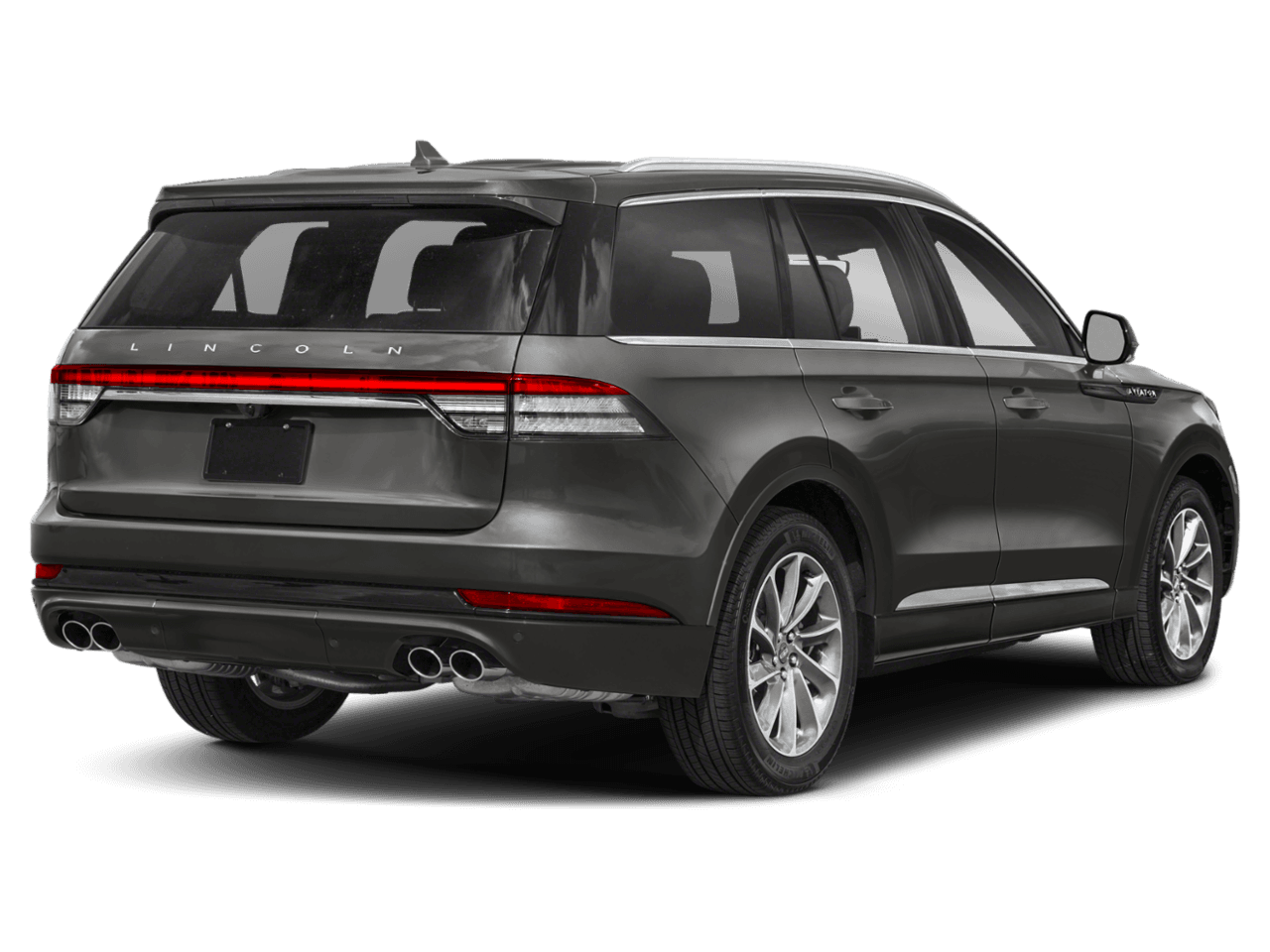 2022 Lincoln Aviator Grand Touring - Rear 3/4, facing to the right