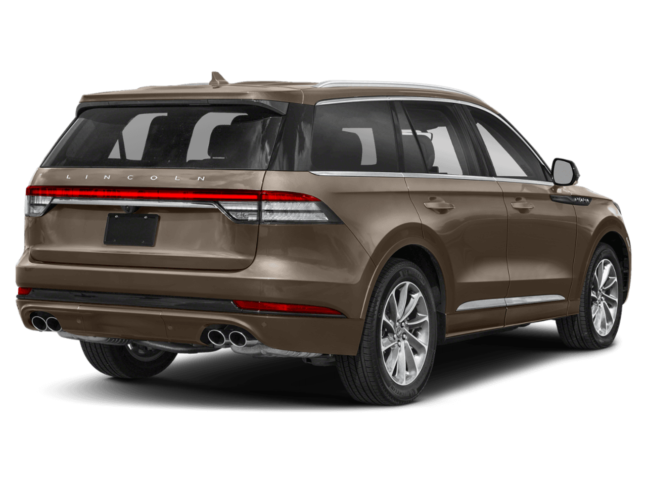 2022 Lincoln Aviator Grand Touring - Rear 3/4, facing to the right