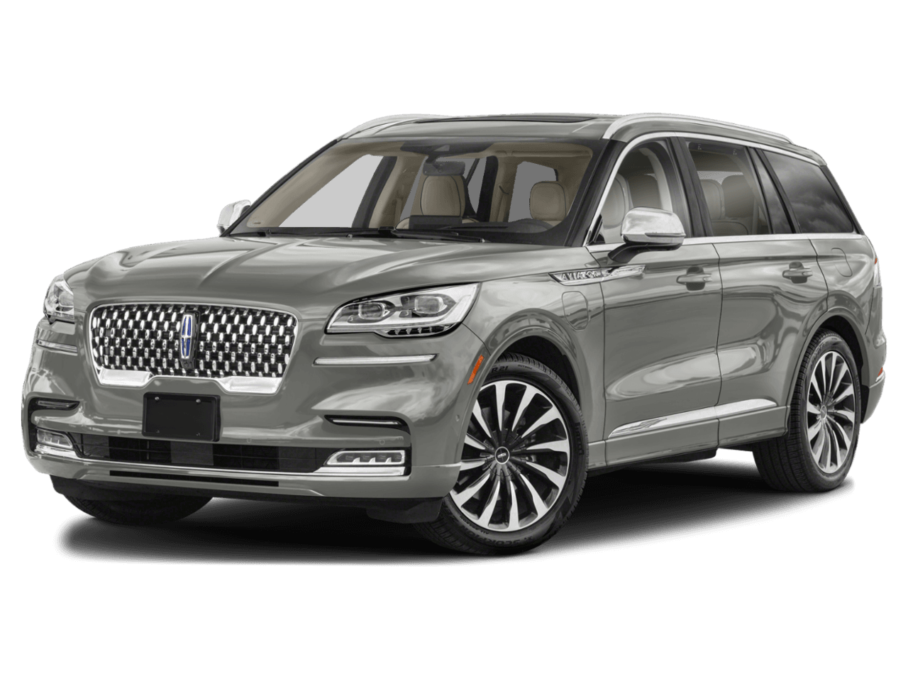2022 Lincoln Aviator Black Label Grand Touring - Front 3/4, facing to the left
