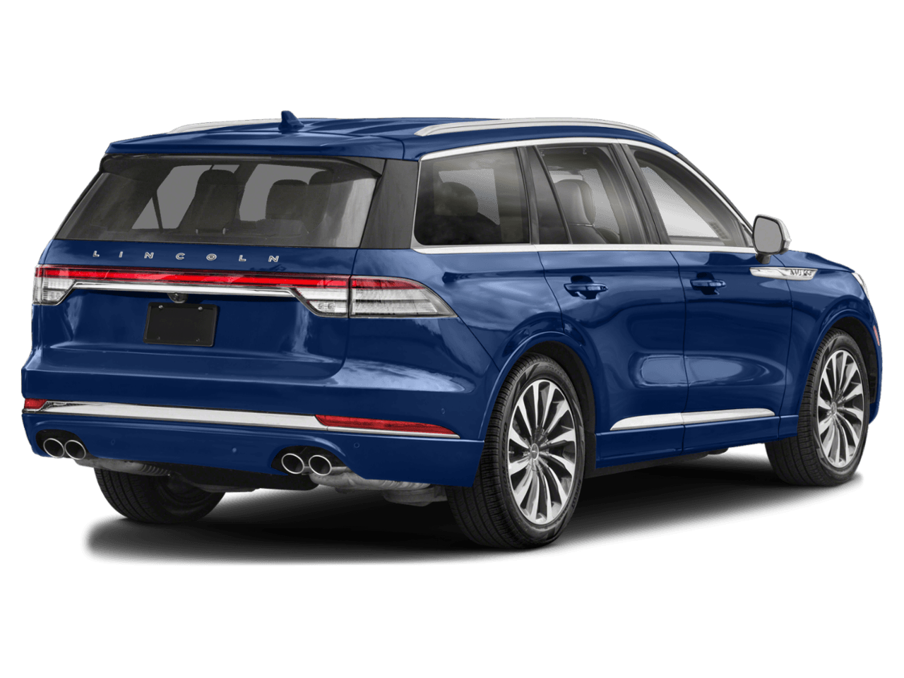 2022 Lincoln Aviator Black Label Grand Touring - Rear 3/4, facing to the right
