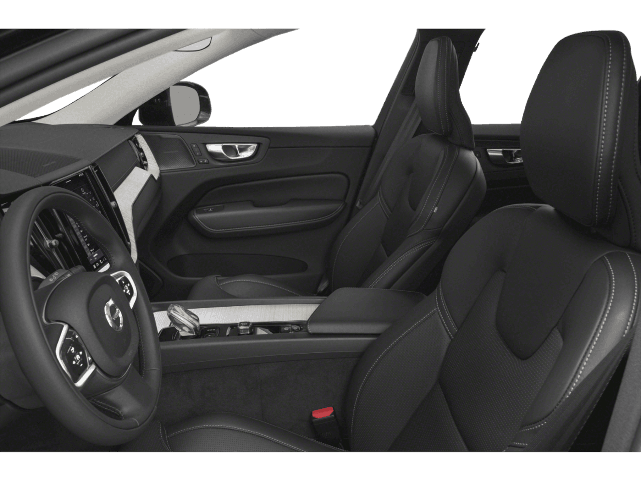 2022 Volvo XC60 R-Design - Interior Driver's Side with Door Open, Front Seat Feature