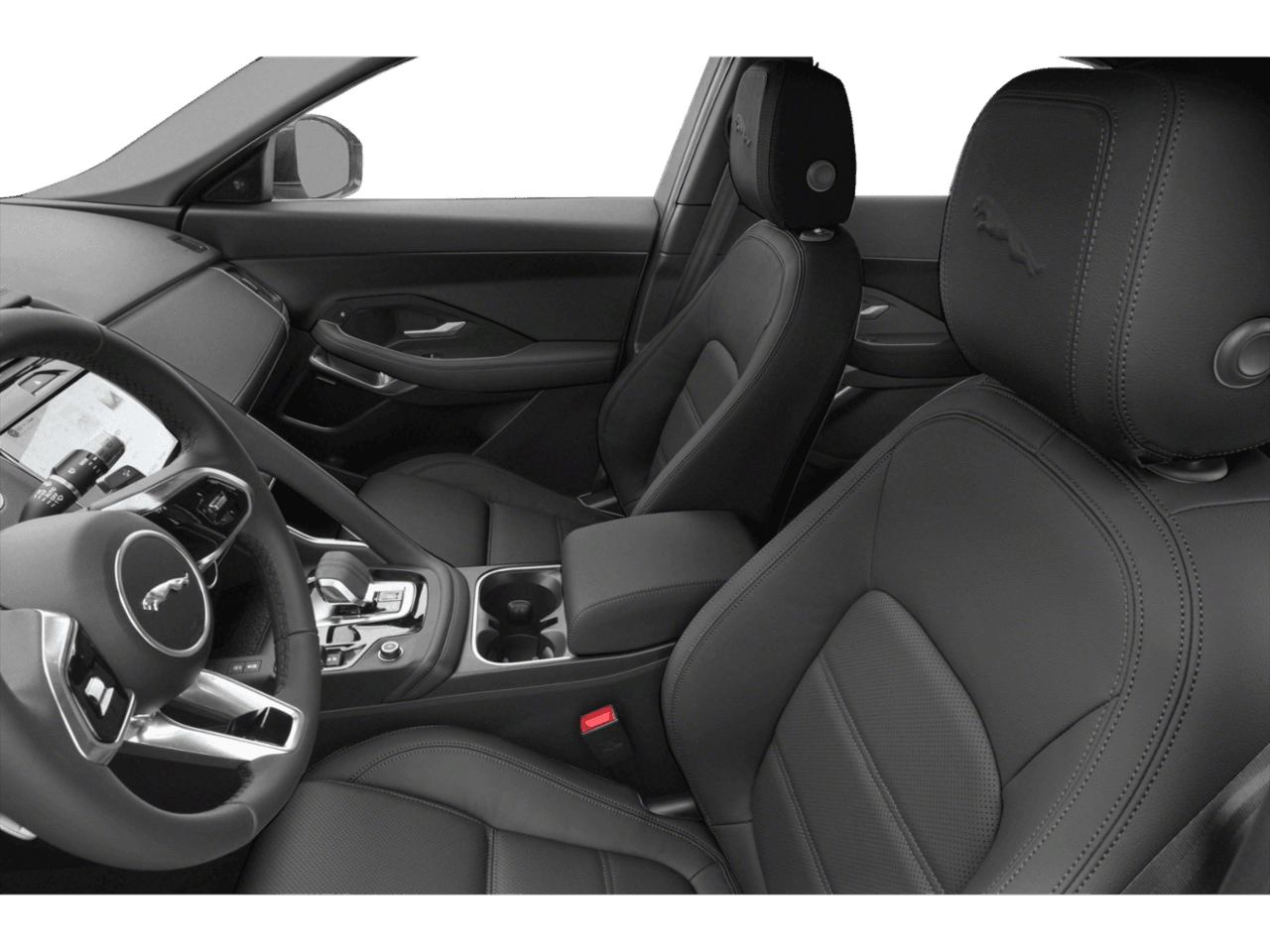 2022 Jaguar E-PACE SE - Interior Driver's Side with Door Open, Front Seat Feature