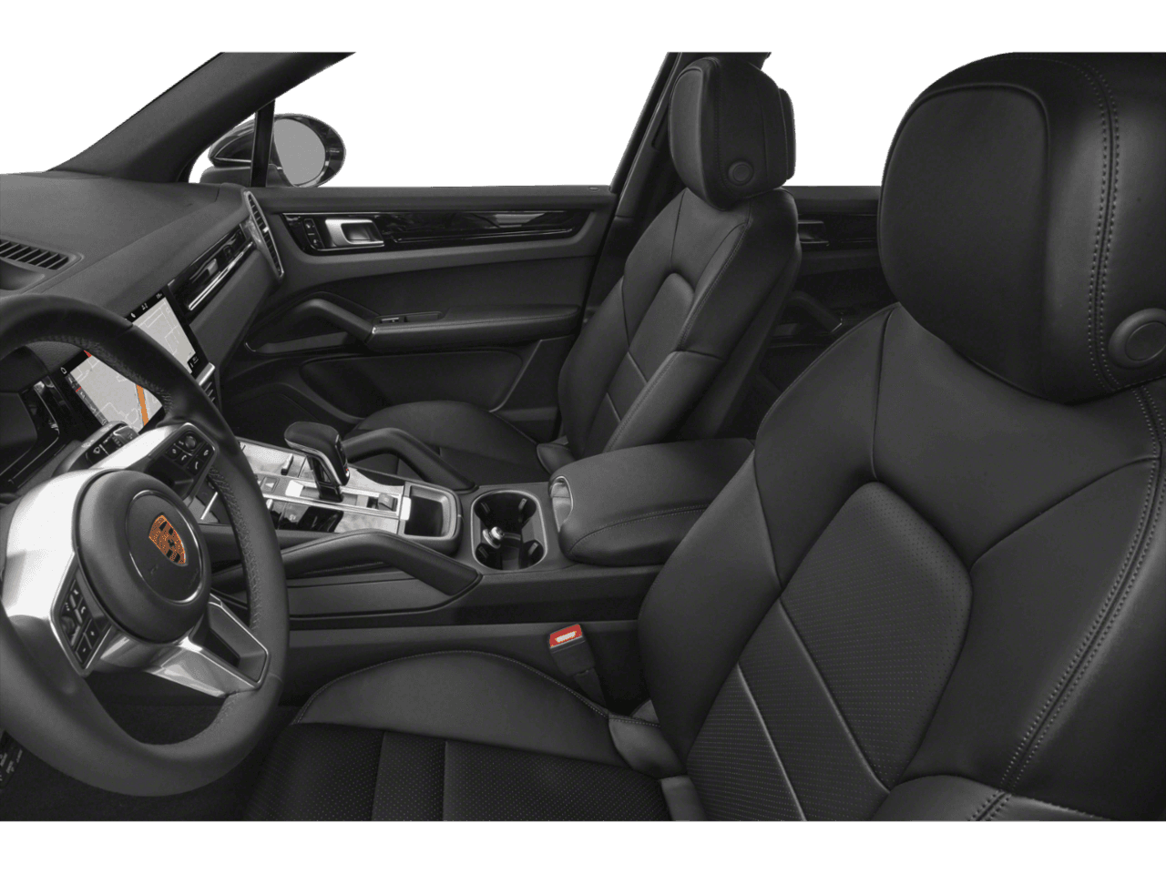 2022 Porsche Cayenne  - Interior Driver's Side with Door Open, Front Seat Feature