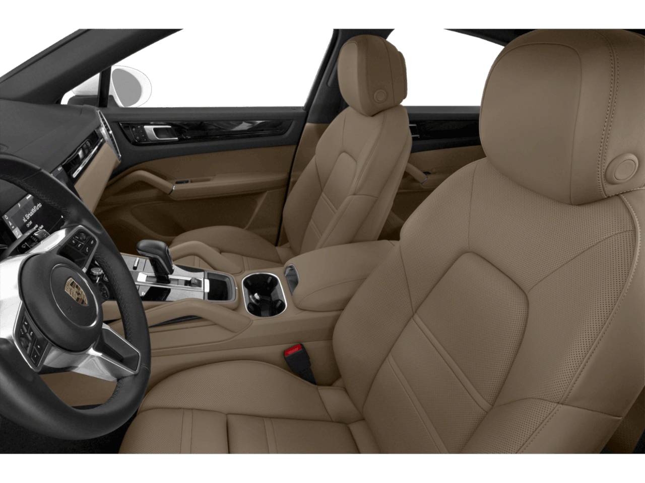 2022 Porsche Cayenne Turbo GT - Interior Driver's Side with Door Open, Front Seat Feature