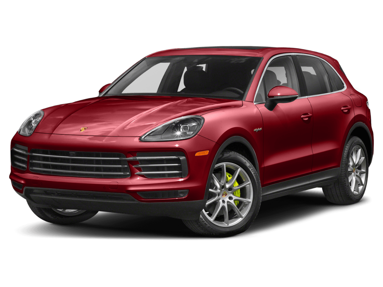 2022 Porsche Cayenne E-Hybrid - Front 3/4, facing to the left