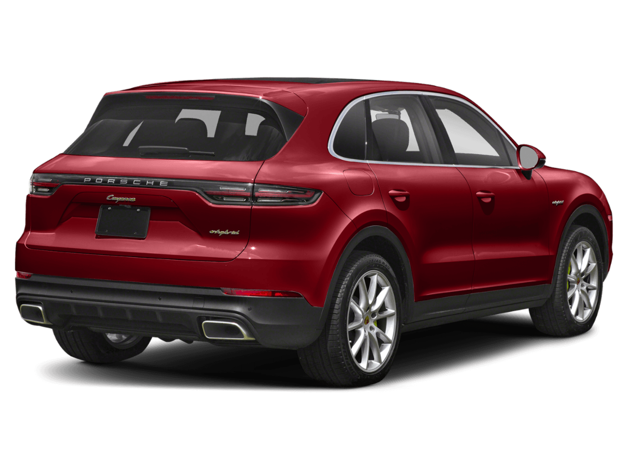 2022 Porsche Cayenne E-Hybrid - Rear 3/4, facing to the right