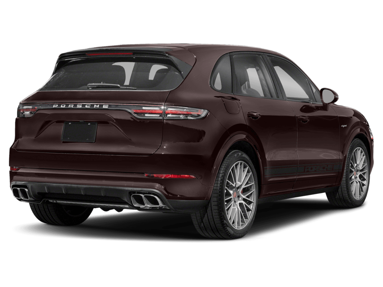 2022 Porsche Cayenne Turbo S E-Hybrid - Rear 3/4, facing to the right