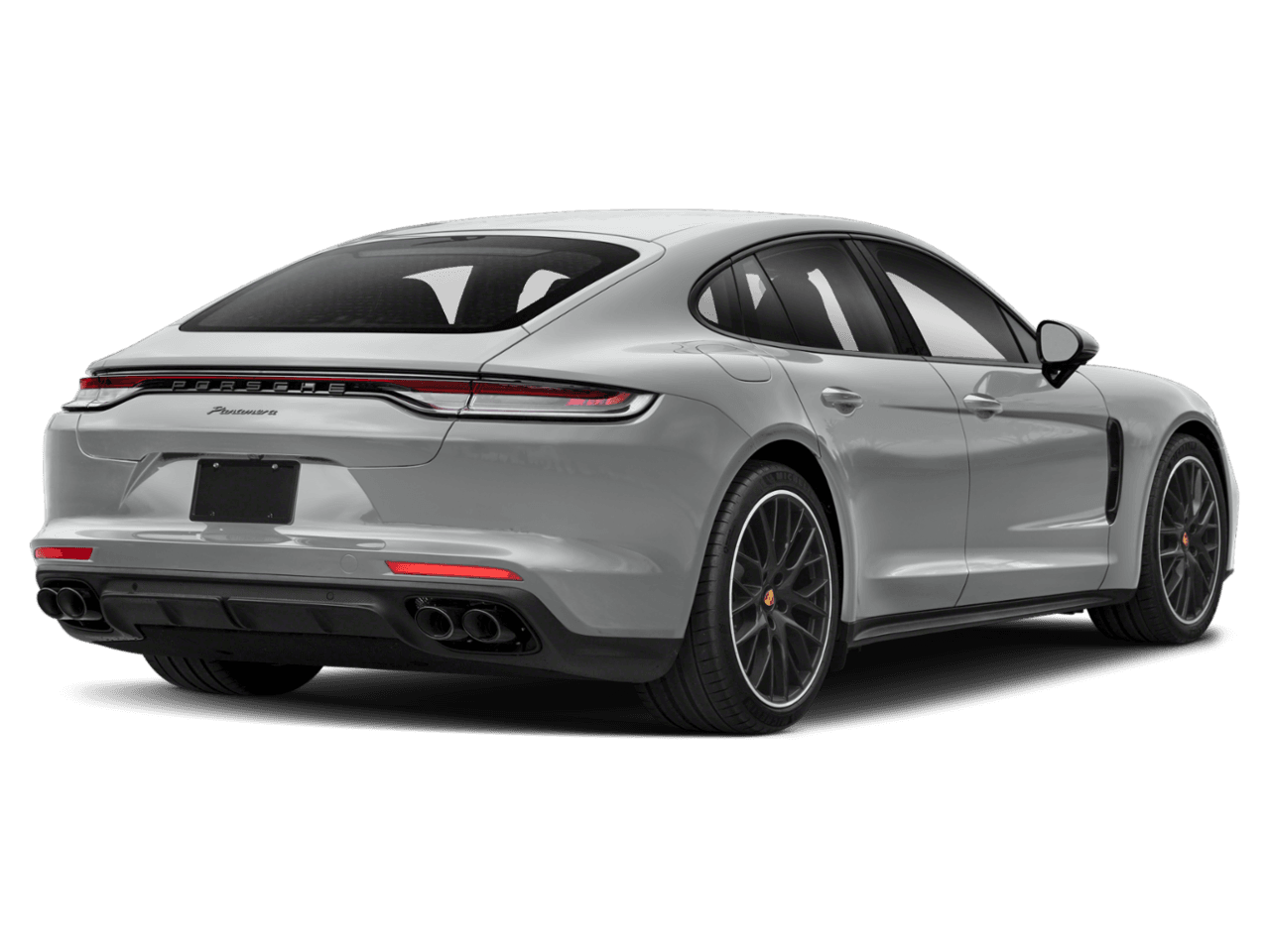 2022 Porsche Panamera Turbo S - Rear 3/4, facing to the right