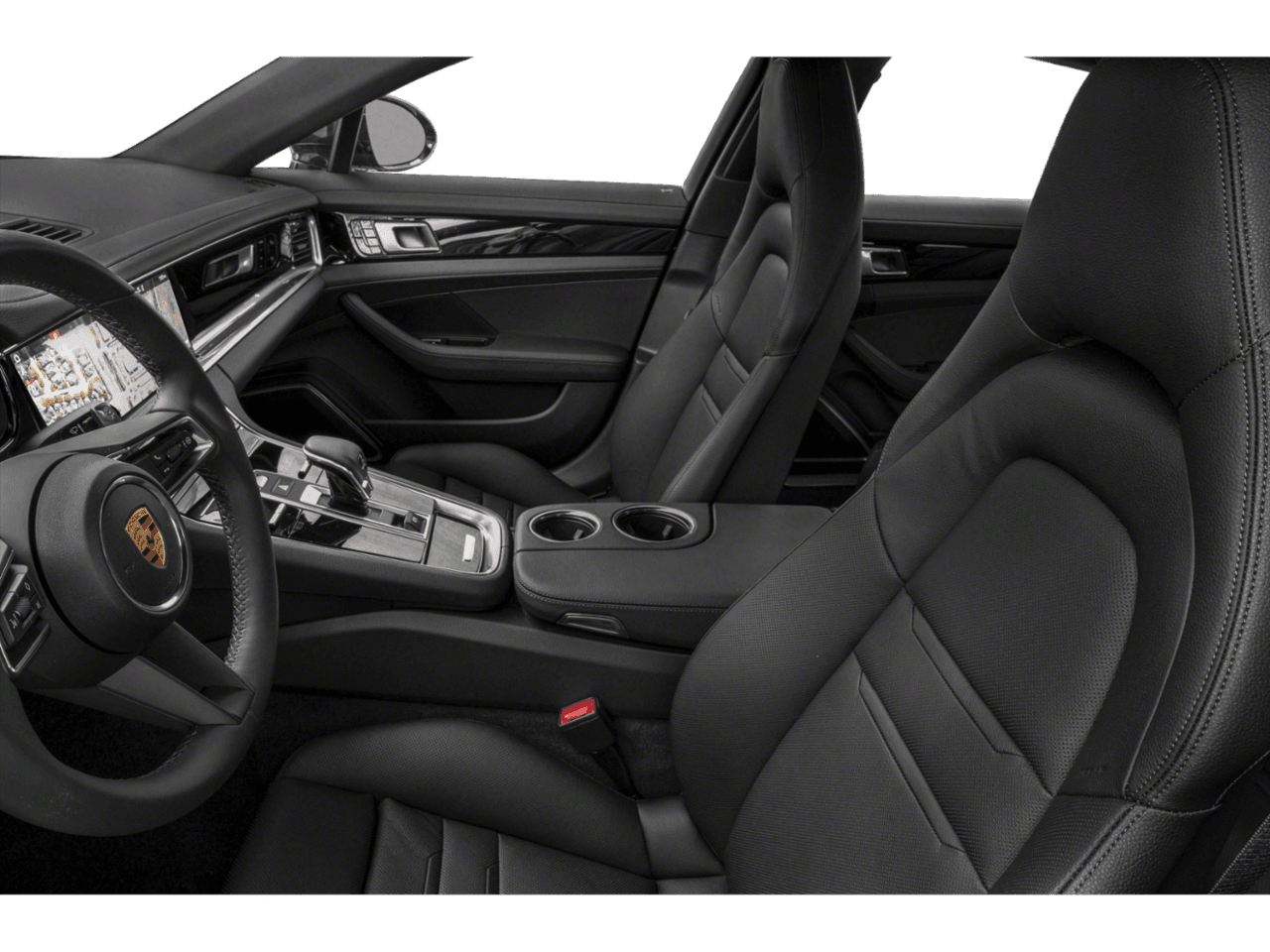 2022 Porsche Panamera Turbo S Executive - Interior Driver's Side with Door Open, Front Seat Feature