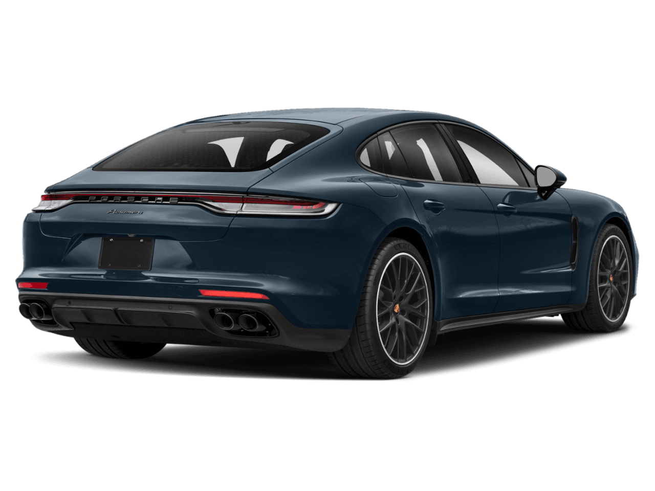 2022 Porsche Panamera Turbo S Executive - Rear 3/4, facing to the right