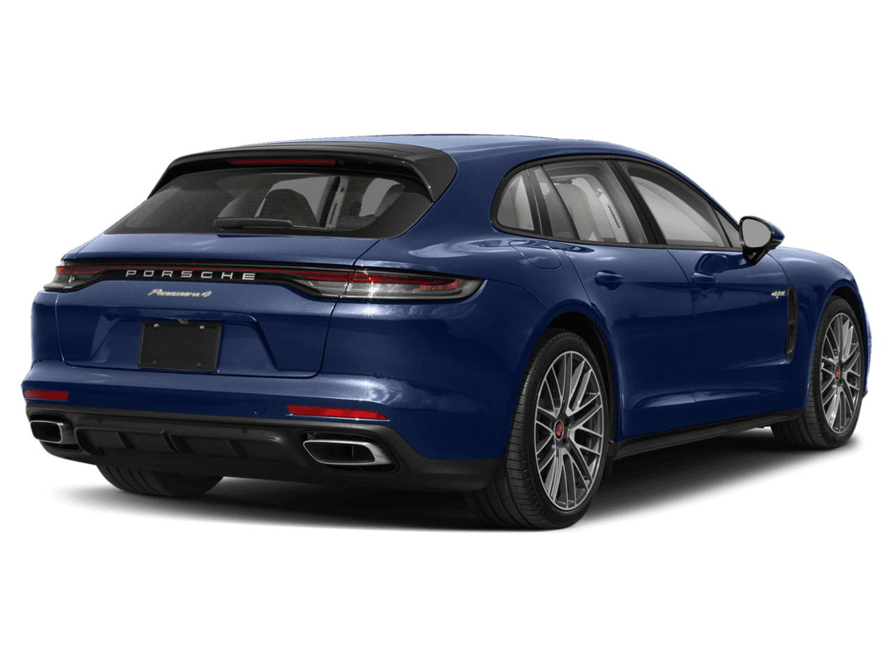 2022 Porsche Panamera 4 E-Hybrid - Rear 3/4, facing to the right