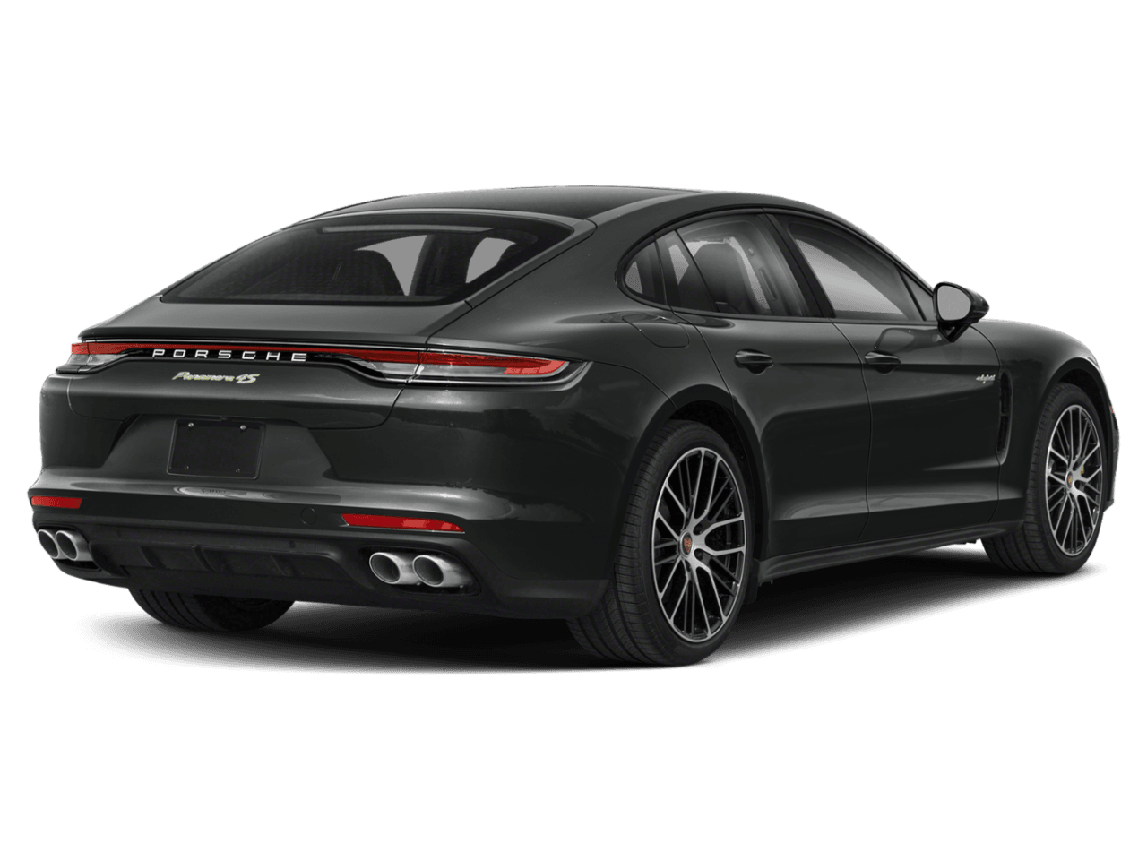 2022 Porsche Panamera 4 E-Hybrid - Rear 3/4, facing to the right