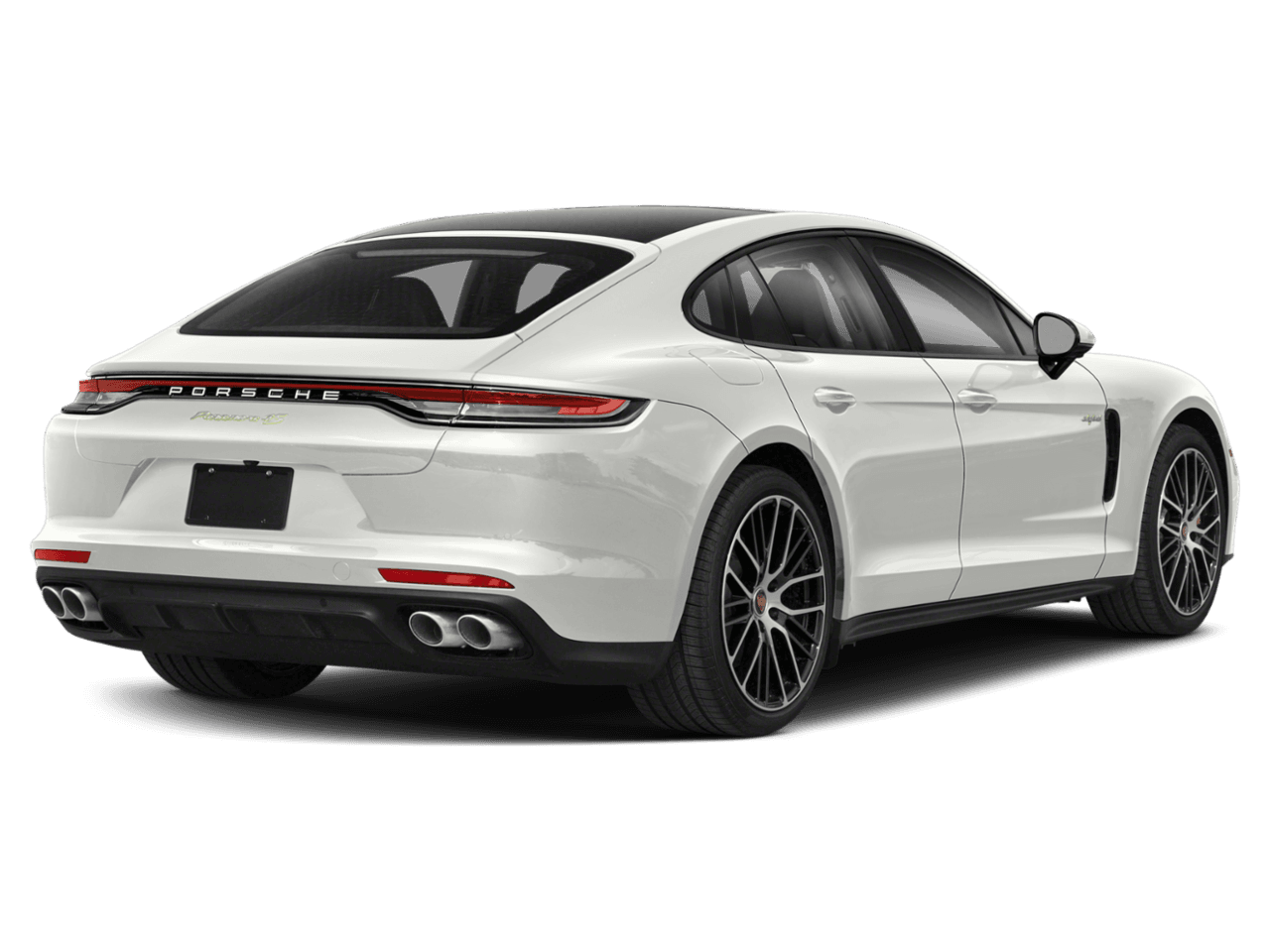 2022 Porsche Panamera 4 E-Hybrid - Rear 3/4, facing to the right