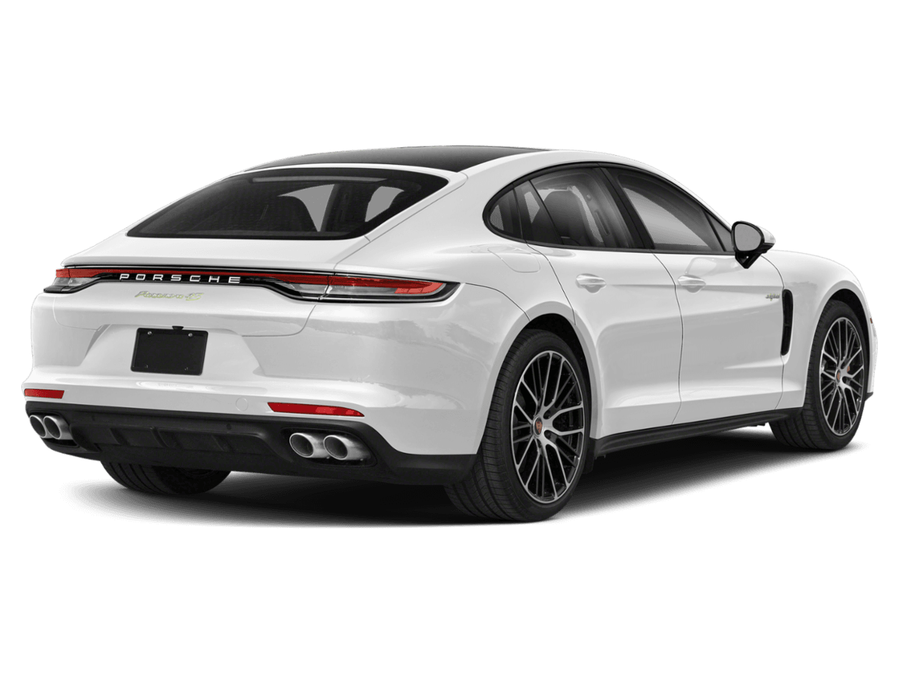 2022 Porsche Panamera 4S E-Hybrid - Rear 3/4, facing to the right