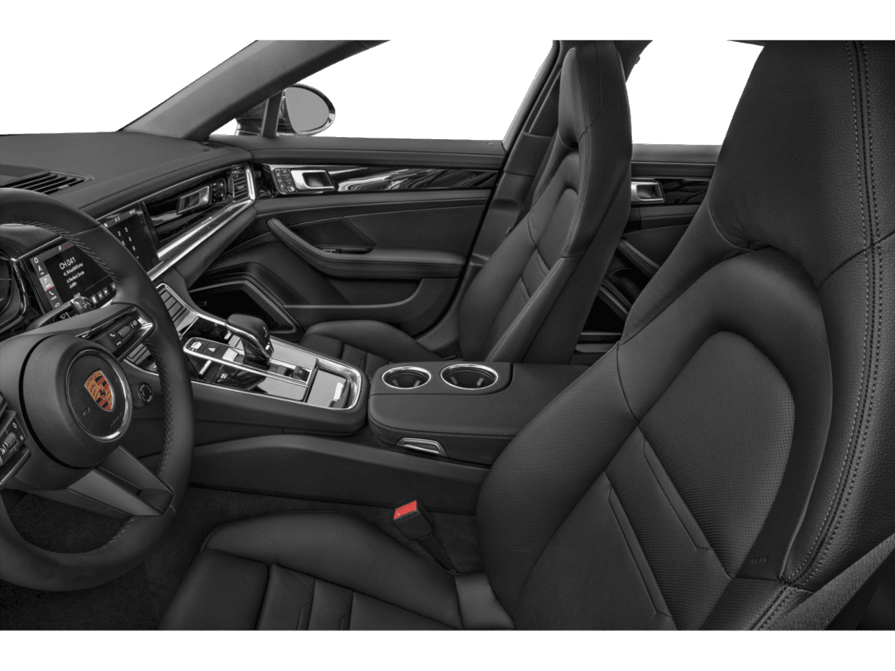 2022 Porsche Panamera Turbo S E-Hybrid Executive - Interior Driver's Side with Door Open, Front Seat Feature