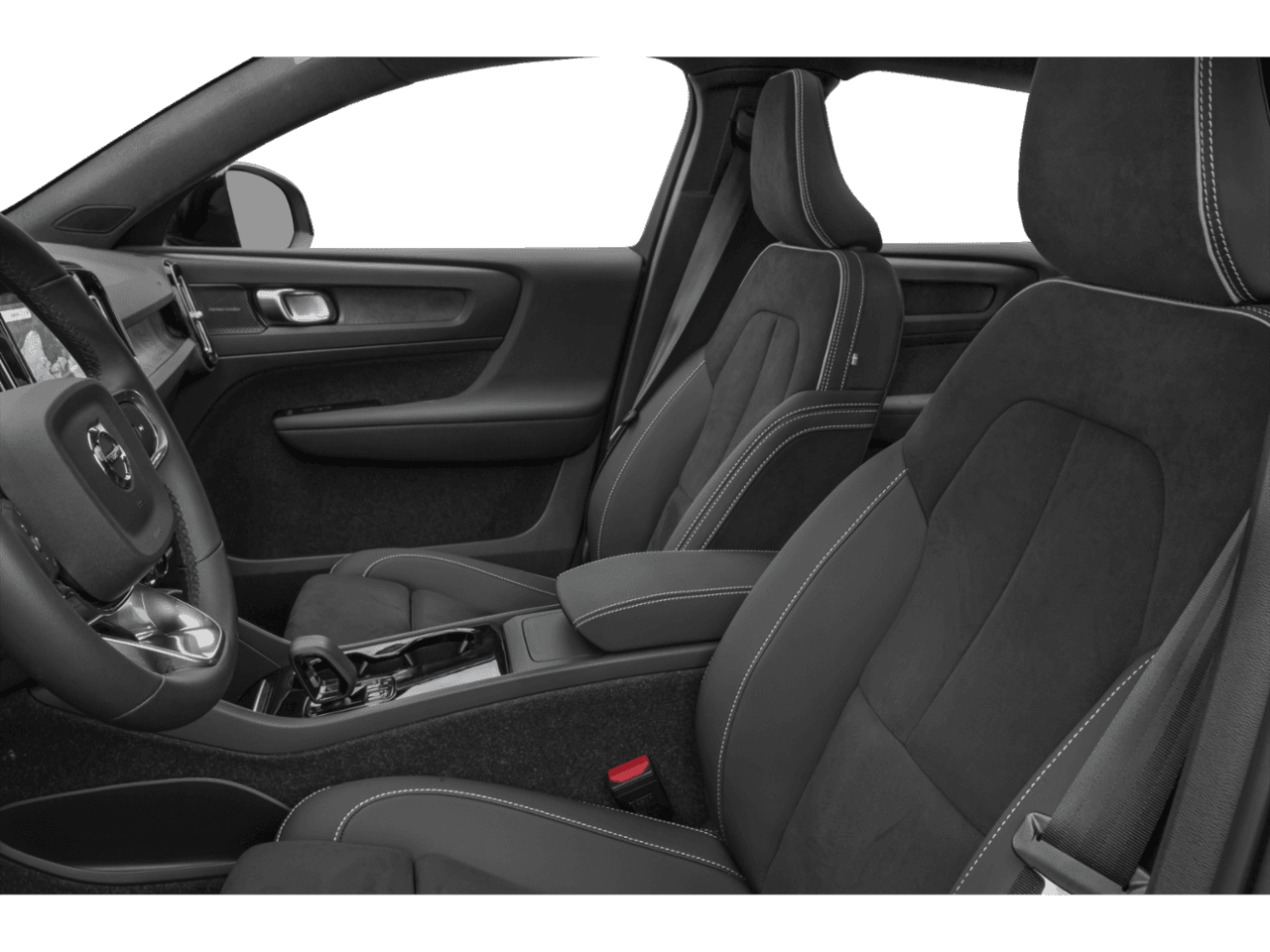 2022 Volvo C40 Recharge Pure Electric Ultimate - Interior Driver's Side with Door Open, Front Seat Feature