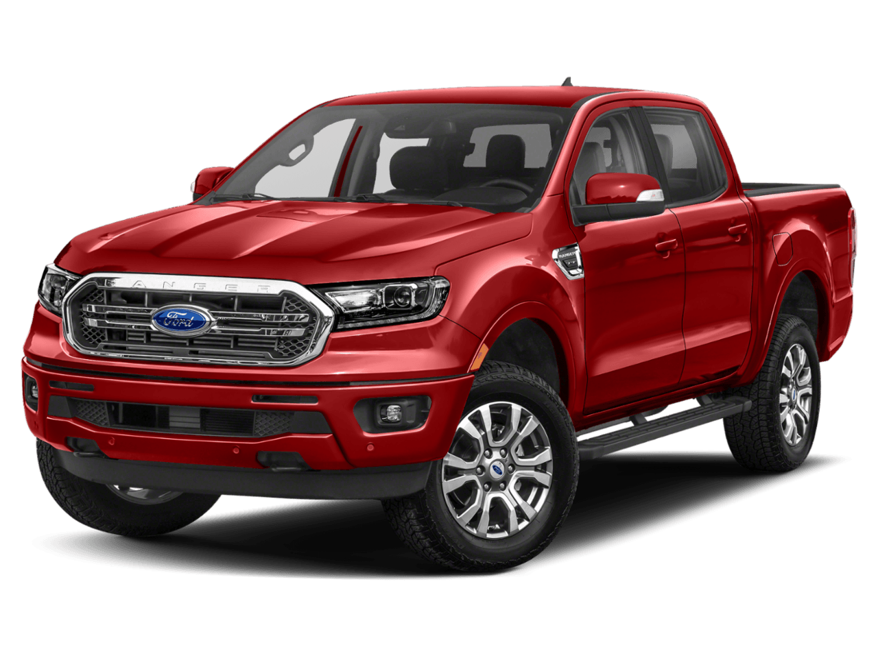 2022 Ford Ranger LARIAT - Front 3/4, facing to the left