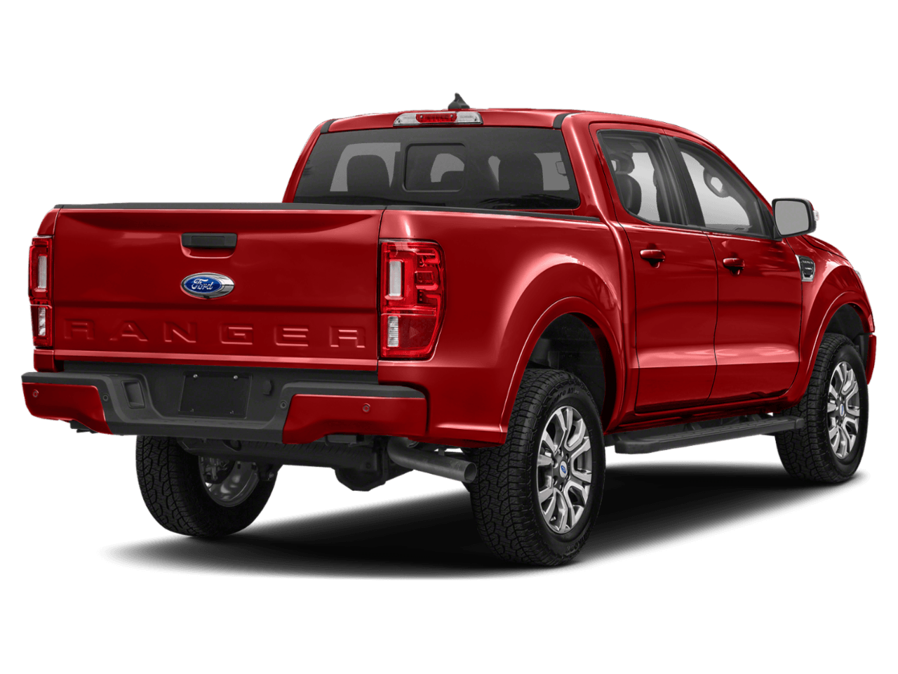 2022 Ford Ranger LARIAT - Rear 3/4, facing to the right