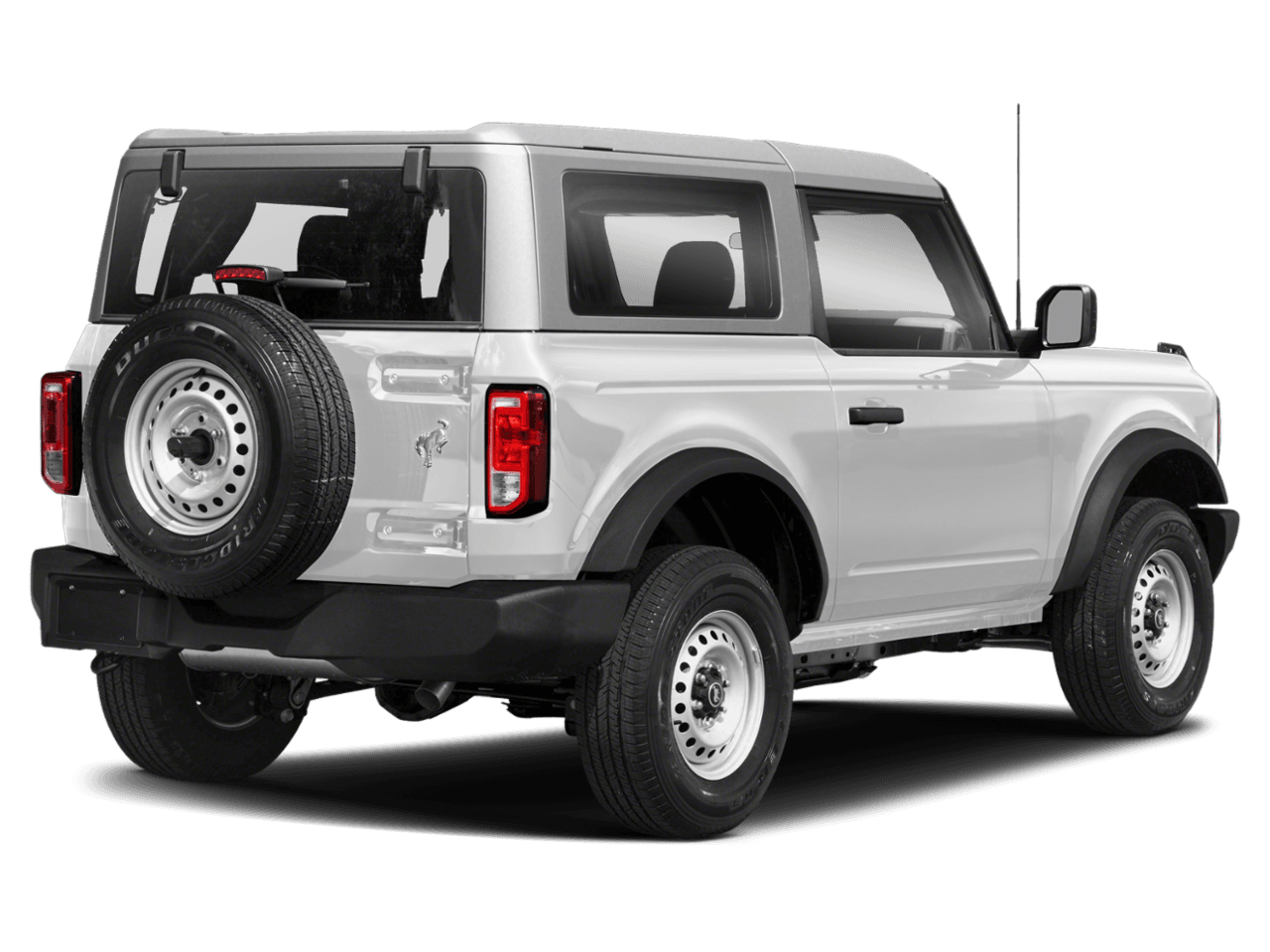 2022 Ford Bronco Base - Rear 3/4, facing to the right