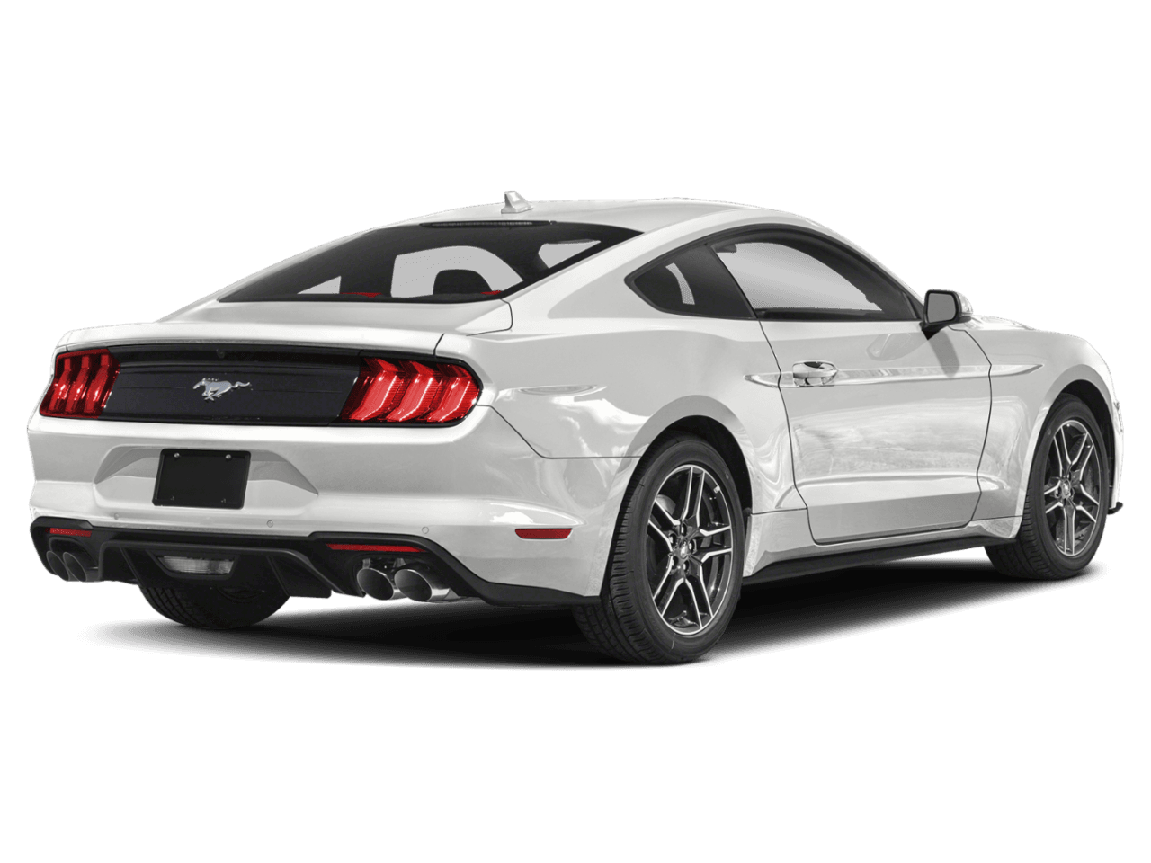 2022 Ford Mustang EcoBoost - Rear 3/4, facing to the right