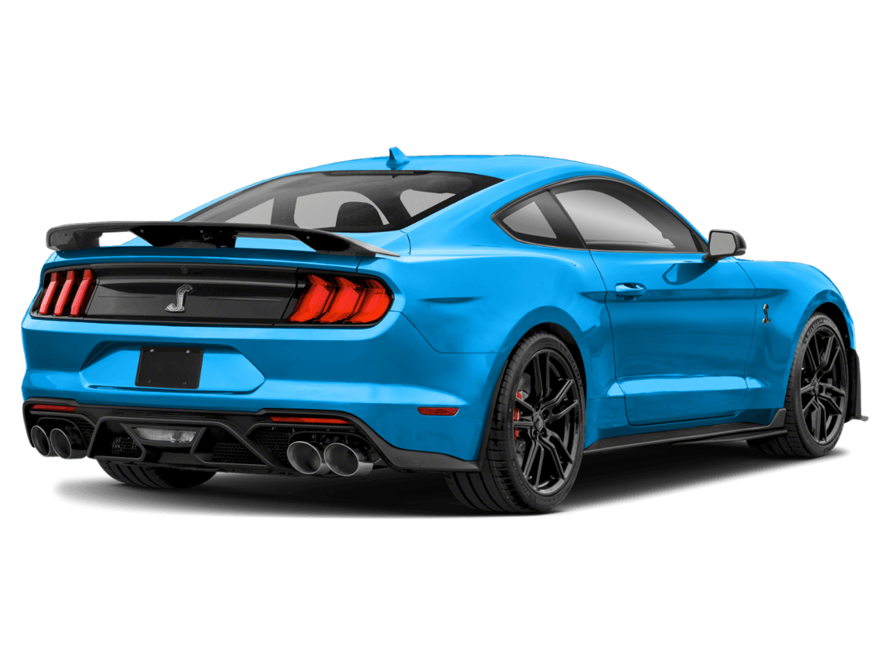 2022 Ford Mustang Shelby GT500 - Rear 3/4, facing to the right