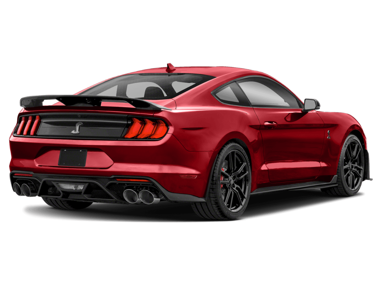 2022 Ford Mustang Shelby GT500 - Rear 3/4, facing to the right