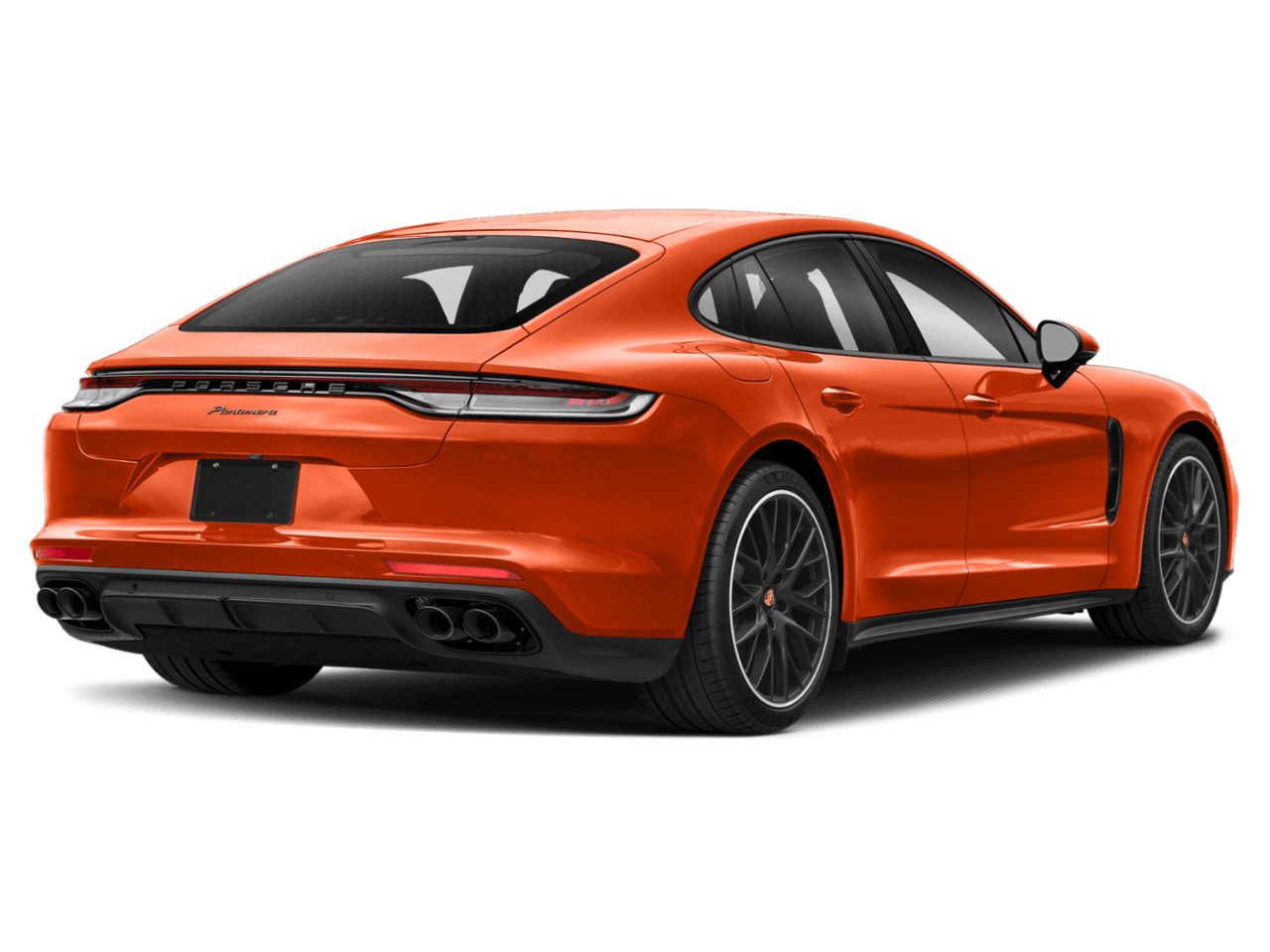 2022 Porsche Panamera 4 Platinum Edition - Rear 3/4, facing to the right