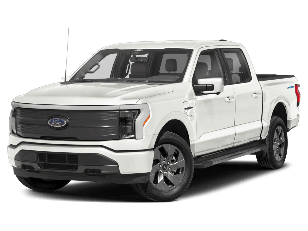 2022 Ford F-150 Lightning LARIAT - Front 3/4, facing to the left