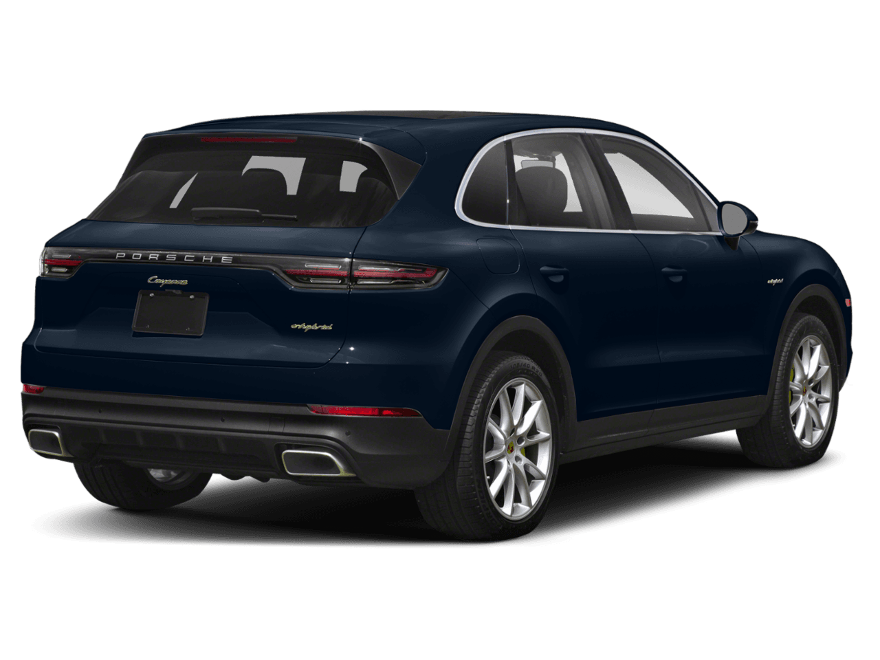 2022 Porsche Cayenne Platinum Edition E-Hybrid - Rear 3/4, facing to the right
