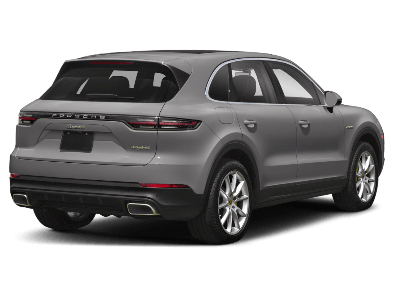 2022 Porsche Cayenne Platinum Edition E-Hybrid - Rear 3/4, facing to the right
