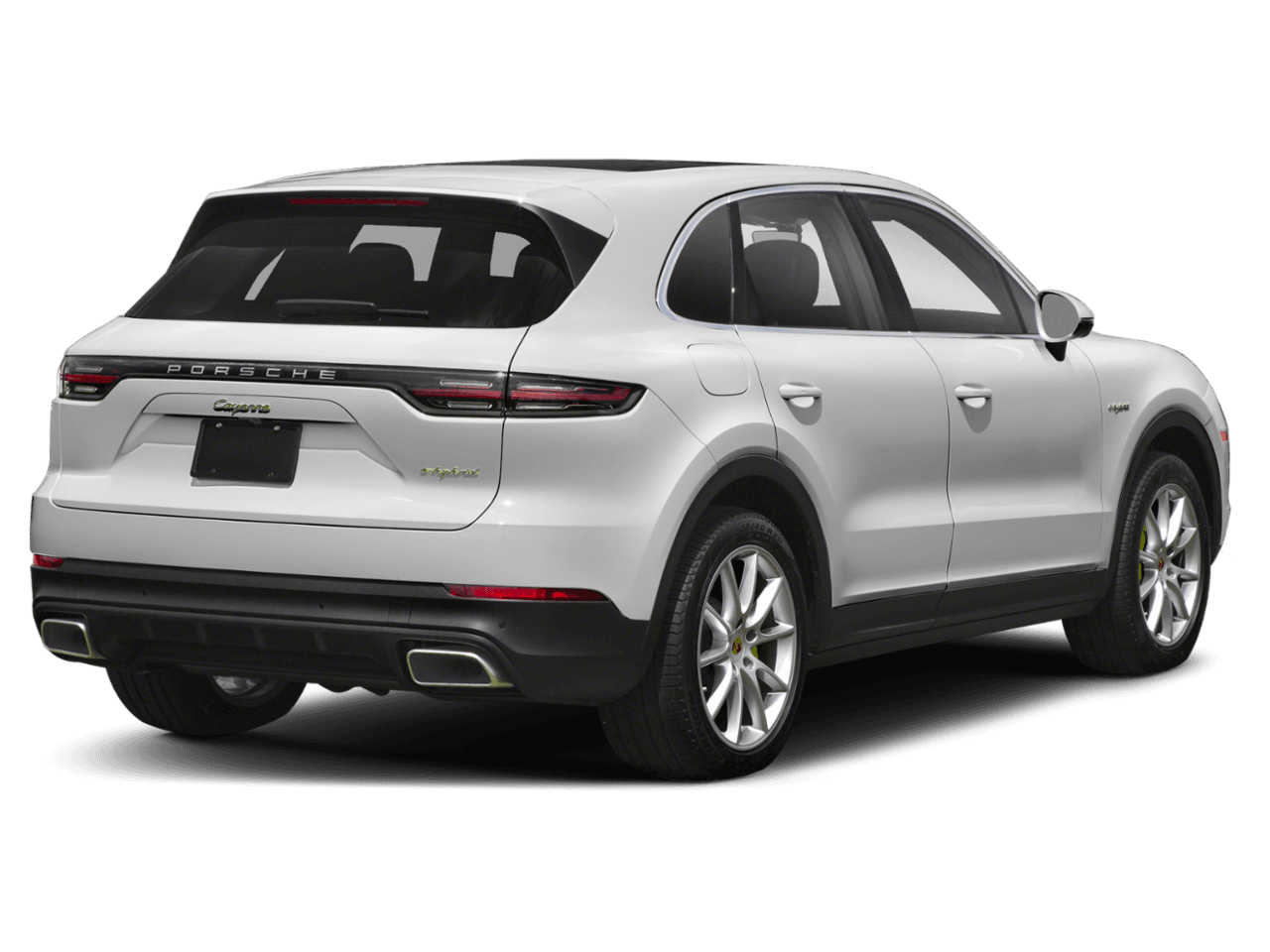 2022 Porsche Cayenne Platinum Edition E-Hybrid - Rear 3/4, facing to the right