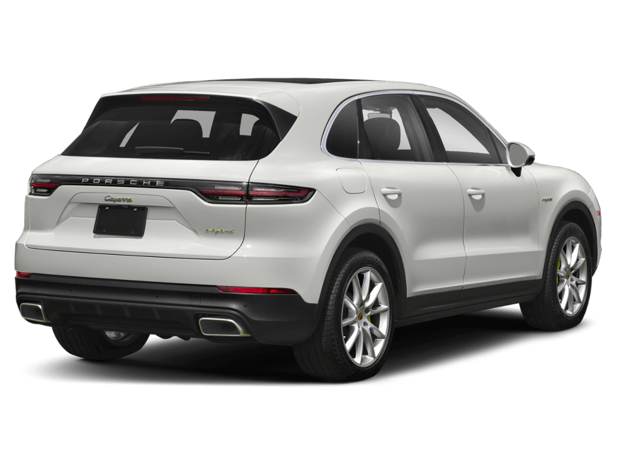2022 Porsche Cayenne Platinum Edition E-Hybrid - Rear 3/4, facing to the right