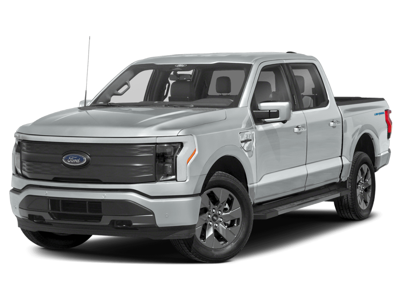 2023 Ford F-150 Lightning LARIAT - Front 3/4, facing to the left
