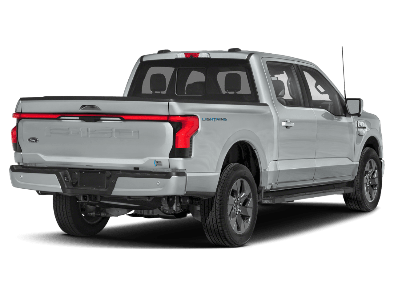 2023 Ford F-150 Lightning LARIAT - Rear 3/4, facing to the right